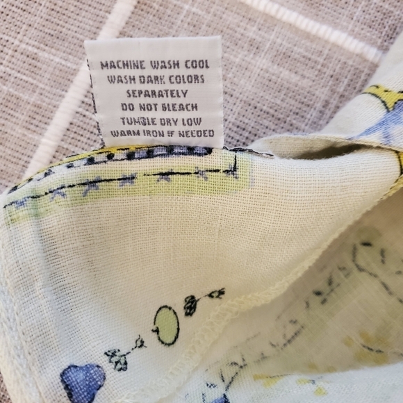 Onque XL 100% Linen Multiple Pattern Yellow Maxi Dress - Picture 6 of 7